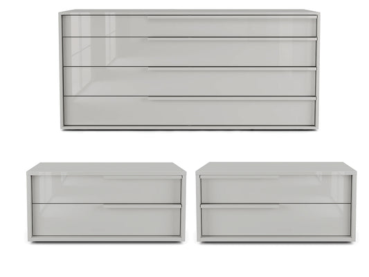 ALESSIO SET  | TAUPE HIGH GLOSS