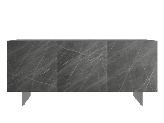 HUGO  | GRAY MARBLED PORCELAIN